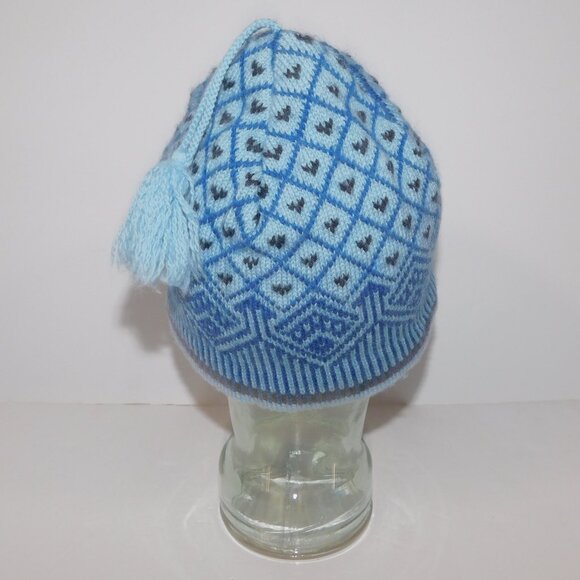 VTG Merkley Headgear M2 Blue Black Unisex Adult Wool Winter Skiing Hat Toque - Picture 6 of 8